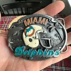 RARE Miami Dolphins 1987 NFL x Siskiyou Limited Edition Belt Buckle